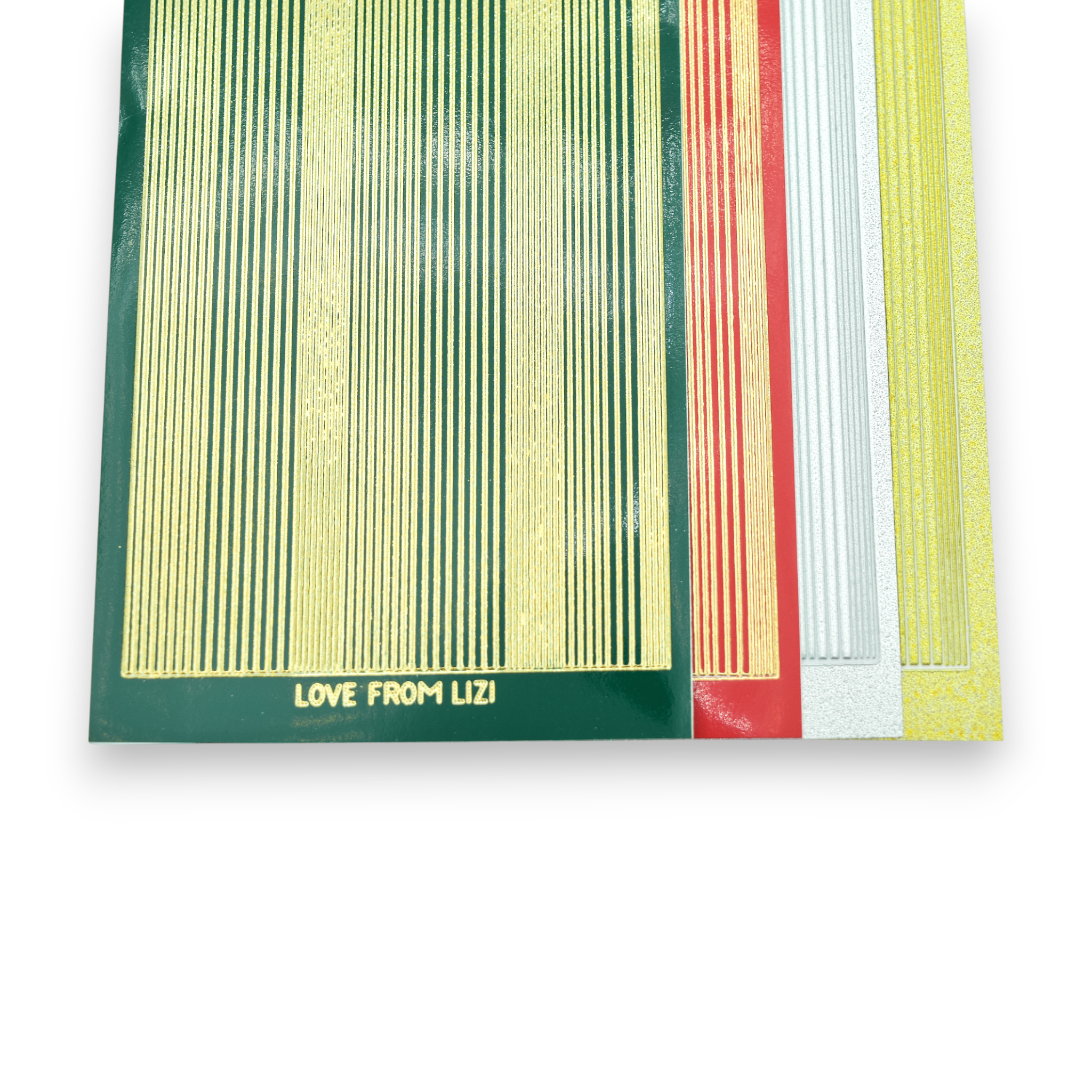 Festive Tails - Pin Stripe Peel-Off 4 Pack